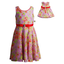 Girl 4-14 and Doll Matching Floral Lace Skater Dress Outfit fit American Girl - $26.99