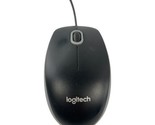 Logitech Wired USB Optical Mouse for Windows PC MAC &amp; More M-U0026 - Bla... - $7.56