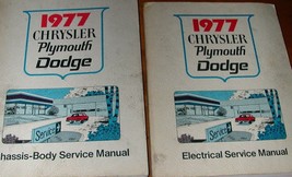 1977 Chrysler CAR Plymouth Fury Dodge Charger Service Repair Shop Manual Set OEM - $70.65