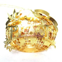2003 Peace on Earth Danbury Mint Christmas Ornament Gold Plated Collection - £19.62 GBP