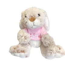 Melissa &amp; Doug  Burrow Bunny Rabbit Stuffed Animal Easter Pink Shirt 9 inch 7674 - £19.82 GBP