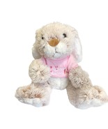 Melissa &amp; Doug  Burrow Bunny Rabbit Stuffed Animal Easter Pink Shirt 9 i... - £19.58 GBP