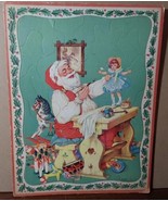 Whitman Santa Claus Toy Making Christmas Puzzle Tray 1960s Complete No 2... - £12.56 GBP