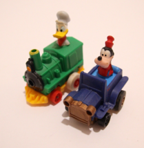 Disney Daffy Duck Goofy Pull Back Train Car Engine McDonalds Toys 1988 L... - $8.86