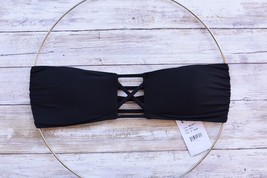 L*Space Swim Jacques Crisscross Cutout Black Bandeau Bikini Top (Xs) Nwt - $50.00