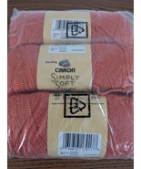 Lot Of 3 Caron Simply Soft Light Yarn- Pumpkin Color - $13.98 CAD