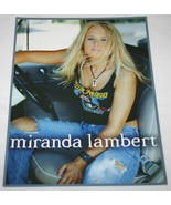 MIRANDA LAMBERT 2004 Debut Album PROMO Photo Bio Info Sheet RARE Country... - $648.51 MXN
