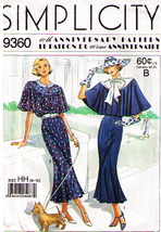 Misses&#39; DRESS &amp; CAPELET Vintage 1988 Simplicity Pattern 9360 Sizes 6-12 UNCUT - £9.59 GBP