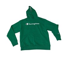 Champion Pullover Powerblend Drawstring front pouch pocket hoodie green ... - £18.26 GBP
