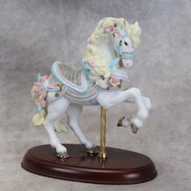 Lenox Show Horse Carousel 24 K Gold Accent Retired 8&quot; 1987 1st In Series Vintage - £33.09 GBP