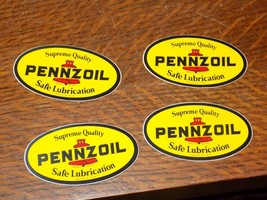 Vintage Set of 4 Pennzoil Peel and Stick Stickers - $20.33 CAD