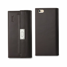 Reiko Iphone 6s Genuine Leather Rfid Wallet Case And Metal Buckle Belt In Umber - £12.78 GBP