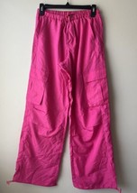 Emerson Lang Parachute Style Woman’s Small Pant Fuschia Pink Multiple Pockets - £19.08 GBP