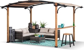 Sunjoy Outdoor Pergola 8.5 X 13 Ft. Steel Arched Pergola With, Garden Activities - £309.03 GBP