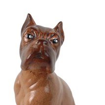 Vintage Mid-Century Boxer Dog Paw Up 6&quot; Figurine Atlantic Ceramic Mold H... - £15.12 GBP