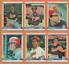 1984 Fleer Minnesota Twins Team Lot 17 diff Mickey Hatcher Ron Davis Ron... - $3.50