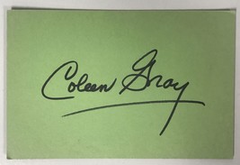 Coleen Gray (d. 2015) Signed Autographed Vintage 4x6 Index Card - $15.00