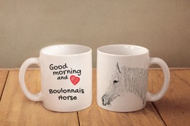 Boulonnais - mug with a horse and description:&quot;Good morning and love...&quot;... - £11.79 GBP