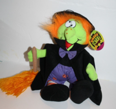 Halloween Witch Doll 12&quot; Plush Stuffed Soft Toy Laughs Gibson Under Scares New - £10.65 GBP