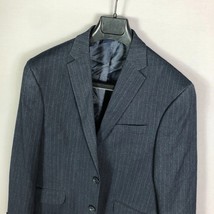 Kenneth Cole Mens Navy Stripe Techni Cole Suit Size 40S 33W - £96.51 GBP