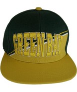 Green Bay City Name Diagonal Split Color Font Snapback Baseball Cap (Gre... - $27.28 CAD