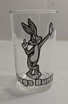 Vtg 1976 Looney Tunes Bugs Bunny Juice Drinking Glass Embossed Tweety Bottom - £14.79 GBP