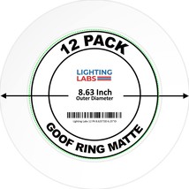 Lighting Labs 12 Pack Matte White Goof Trim Ring for 8&quot; Inch Recessed Can - $37.99