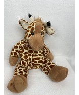 Teddy Mountain Plush Giraffe Brown Tan Soft Stuffed Animal 16&quot; Tall - £4.74 GBP