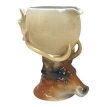 Antique Royal Bayreuth Porcelain Elk Stag Stirrup Cup Small Pitcher Bavaria U45 - £145.74 GBP