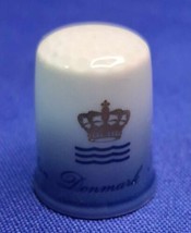 Franklin Mint thimble Great Porcelain Houses 1980s Denmark Discontinued  - $12.19