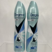 (2) Degree Ultraclear deodorant Dry Spray Black/White Pure Clean 3.8 oz - $8.07