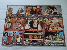 The Flintstones Pre-Production Promo Sheet of 9 Cards Uncut 1993 Topps - £9.37 GBP
