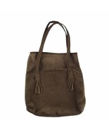Daveys Purse Tote 1970s Brown Suede Mod Hippie Hobo Go-Go Worcester Vint... - $38.46 CAD