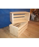 wooden crate, medium wood crate, wood crate, wooden storage crate, crate - $9.50