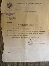 Alter alter alter offizieller Dokumentenbrief, Palästina, 1938 - $15.10