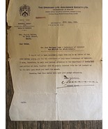 Alter alter alter offizieller Dokumentenbrief, Palästina, 1938 - $20.60 CAD