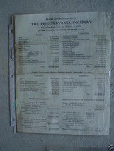 1912 Pennsylvania Company Balance Sheet Insurance Co. - £13.16 GBP