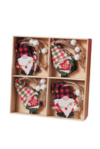 Plaid Christmas Pendant Quad 12PC Set - $98.42 MXN
