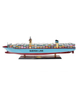 Mc Kinney Moller Container Wooden Ship Model Displa - Handmade Wooden Sh... - $550.00