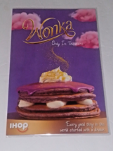 Wonka IHOP Restaurant Special Edition WONKA Movie Pancakes Purple Menu collector - £26.27 GBP