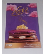 Wonka IHOP Restaurant Special Edition WONKA Movie Pancakes Purple Menu c... - £24.96 GBP