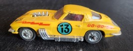 CORGI TOYS 337 CHEVROLET CORVETTE STING RAY YELLOW LAZY BONES 1960s ORIG... - $24.07