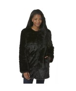 New Metaphor Women&#39;s Faux Fur Coat Black Variety Sizes MSRP $140.00 - $67.75