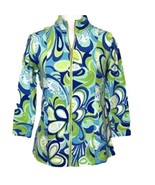 Crown &amp; Ivy Beach Jacket Womens Petite Size PP Full Zipper Top Stretch A... - $27.12 CAD