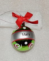 Christmas Keepsake Ornaments Green Ganz 2&quot; x 1 1/2&quot; You Choose Many Name... - £4.38 GBP