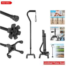 4-Pronged Stability Walking Cane for Seniors - Ergonomic Foam Grip, 31-3... - $70.24