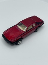 Vintage Maisto Jaguar XJ-S V12 Red 1:64 Diescast Car with Black Stripes MC Toys - $9.49