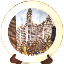 Chicago Collection Ltd Edition Wrigley Building On Michigan Ave Plate F. McMahon - £20.18 GBP