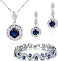 Crystalline Azuria Jewelry Jewelry Sets for Women and Girls Jewelry Sets Wedding - £298.24 GBP