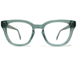 Warby Parker Eyeglasses Frames DELLA M 319 Clear Green Square 49-19-140 - £59.61 GBP